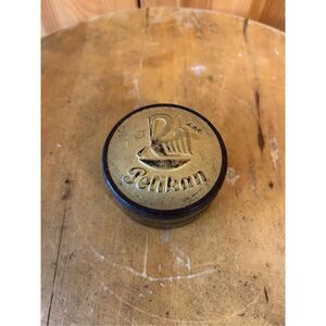 PELIKAN VINTAGE BAKELITE TYPEWRITER RIBBON ROUND BOX AND WITH TAPE (8290)